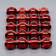 Incredible 8.75ct open color Mozambique Garnet cabochon set