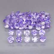 Glittering 4.36ct bright blue violet Tanzanite set