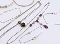 Group Lot of Vintage 925 Sterling Silver Jewelry