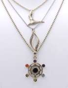 Group Lot of 3 Vintage 925 Sterling Silver Necklaces