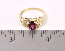 Vibrant Rhodolite Garnet Ring In 14K Gold