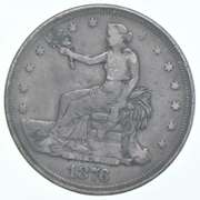 1876 Seated Liberty Trade Dollar Snuff Box