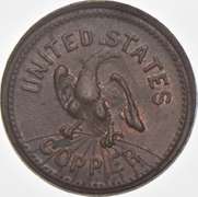 1863 US Copper Civil War Token