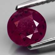 Rich violet red 1.23ct unheated Winza Ruby solitaire