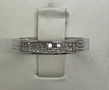 BRAND NEW 14K WHITE GOLD AND DIAMOND BAND