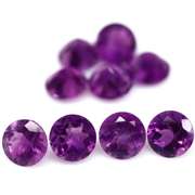 Glittering 11.07ct round cut Brazilian Amethyst set