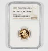 PF70 UCAM 1999 Great Britain 1/2 Sovereign - Graded NGC