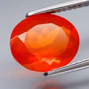 Vibrant top color 2.14ct bright orange Fire Opal