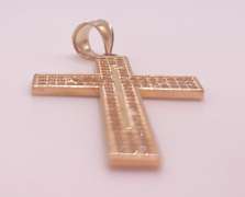 14kt Solid Yellow Gold Cross Pendant