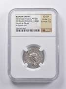 CH XF AD 251 Roman Empire AR DBL Denarius Herennius 3.22g NGC Ancients