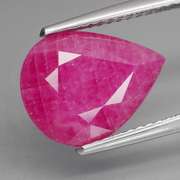 Heated only! 4.70ct pinkish red Ruby