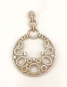 Gorgeous Sterling Silver Pendant with CZ Accents!
