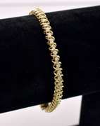 Dazzling Diamond Bracelet In 14K Yellow Gold