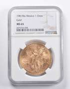 MS65 1981 Mo Mexico 1 Onza Gold NGC