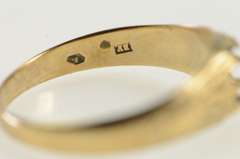 14K Yellow Gold Victorian Engraved Engagement 4.75mm Setting Ring