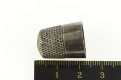 Sterling Silver Art Deco Classic Simple Thimble Sewing Tool