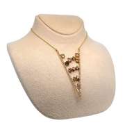 ABSOLUTELY GORGEOUS 14KT SOLID YELLOW GOLD, MULTI SAPPHIRE, & DIAMOND NECKLACE