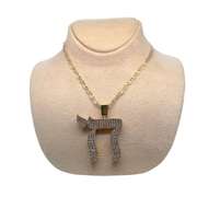 RELIGIOUS NECKLACE CRAFTED IN 14K YELLOW GOLD
