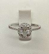 CERTIFIED BRAND NEW 14K WHITE AND DIAMOND RING