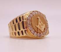 14kt Solid Yellow Gold Men's Ring