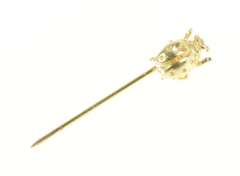 14K Yellow Gold Lady Bug Good Luck Symbol Vintage Stick Pin