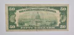 1929 $50 San Francisco, CA United States National Currency Note