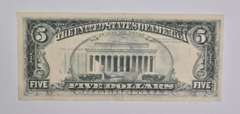 1977 $5 Boston, MA United States FRN Green Seal OFFSET REV ERROR