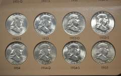 Complete 1948-1963 Franklin Half Dollar Dansco Album