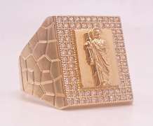 14kt Solid Yellow Gold Men's Ring
