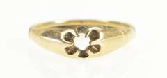 14K Yellow Gold 3.0mm Victorian Scalloped Engagement Setting Ring