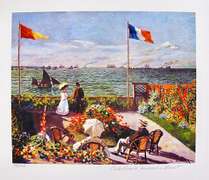 Claude Monet, Terrace By The Seaside