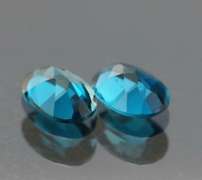 Matched pair! 1.75ct Top London Blue Topaz