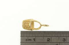 14K Yellow Gold Longaberger Fruit Basket Vintage Charm/Pendant
