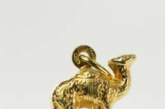 14K Yellow Gold 3D Camel Desert Animal Endurance Symbol Charm/Pendant