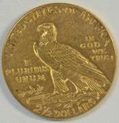 Better date 1912 US $2.50 Indian Gold Piece in nice condition.