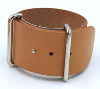 Hermes Designed Wide Leather Cuff Bracelet