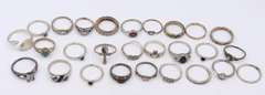 Group Lot of Vintage 925 Sterling Silver Rings