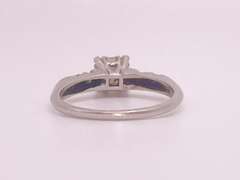 Antique Diamond Ring in 10KT Solid White Gold
