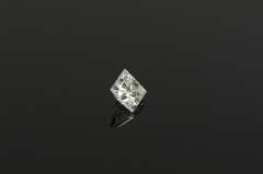 GIA 0.39 Ct Princess Cut F Color SI2 Clarity Diamond