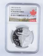 PF70 UCAM 1982 Canada $1 Silver - Regina Centennial - Graded NGC