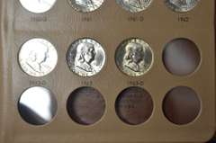 Complete 1948-1963 Franklin Half Dollar Dansco Album