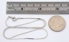 Useful White Gold Cobra Link Necklace