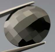 Diamond black 15.93ct checker cut Onyx