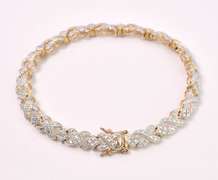 Vermeil X's And O's Bracelet In Sterling Silver