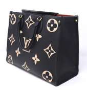 Preowned Louis Vuitton Empreinte Monogram Giant onthego Black Leather Tote Bag