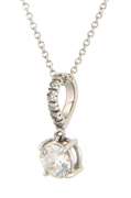 Attractive Diamond Solitaire Pendant on 18kt Chain