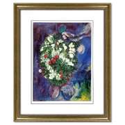 Bouquet with Flying Lover by Chagall (1887-1985)