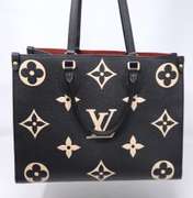 Preowned Louis Vuitton Empreinte Monogram Giant onthego Black Leather Tote Bag