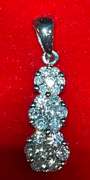 BRAND NEW 14K WHITE GOLD AND DIAMOND PENDANT