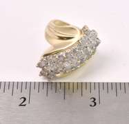 Grand Waterfall Diamond Ring in 14KT Yellow Gold